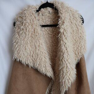 Tan fur vest